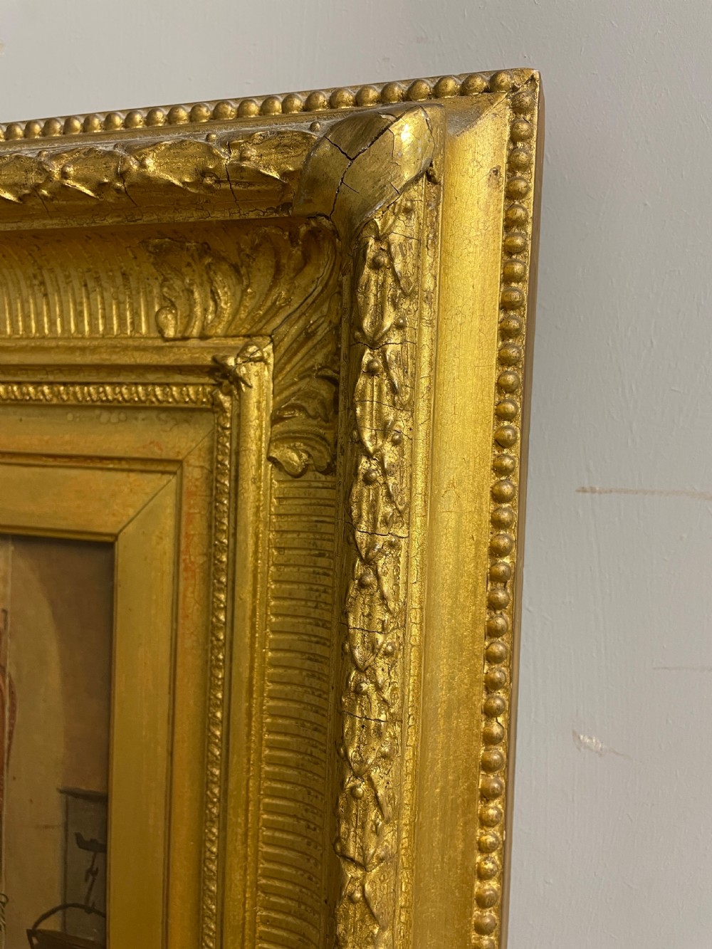 C19TH English school oil on canvas initialled CA View IX