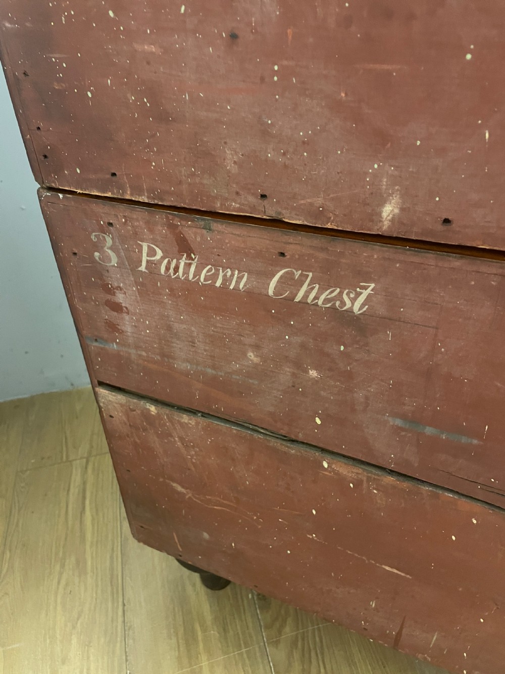 Antique  C19TH mahogany military campaign chest of drawers Two parts circa 1830 View XII