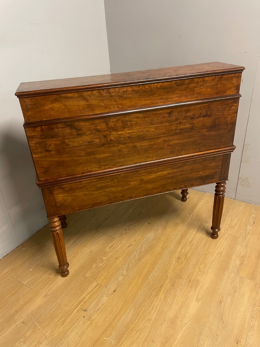 C19TH Biedermeier plum pudding mahogany cylinder desk in good original condition View XI