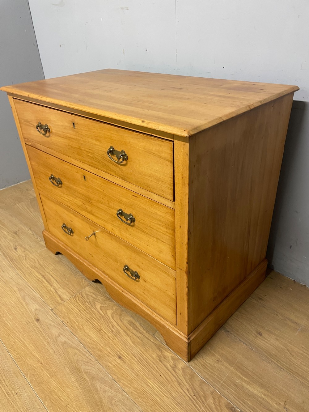 C19TH satinwood three height chest of drawers  View IV