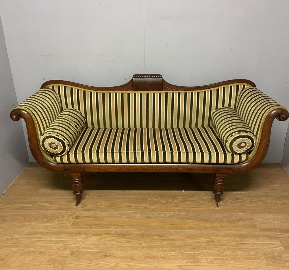 Regency mahogany scroll end sofa circa 1820 View II