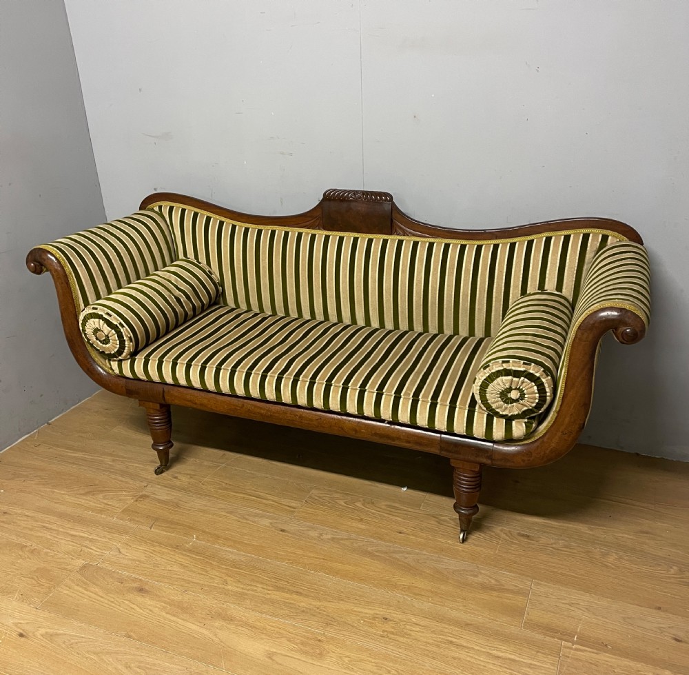 Regency mahogany scroll end sofa circa 1820 View IV