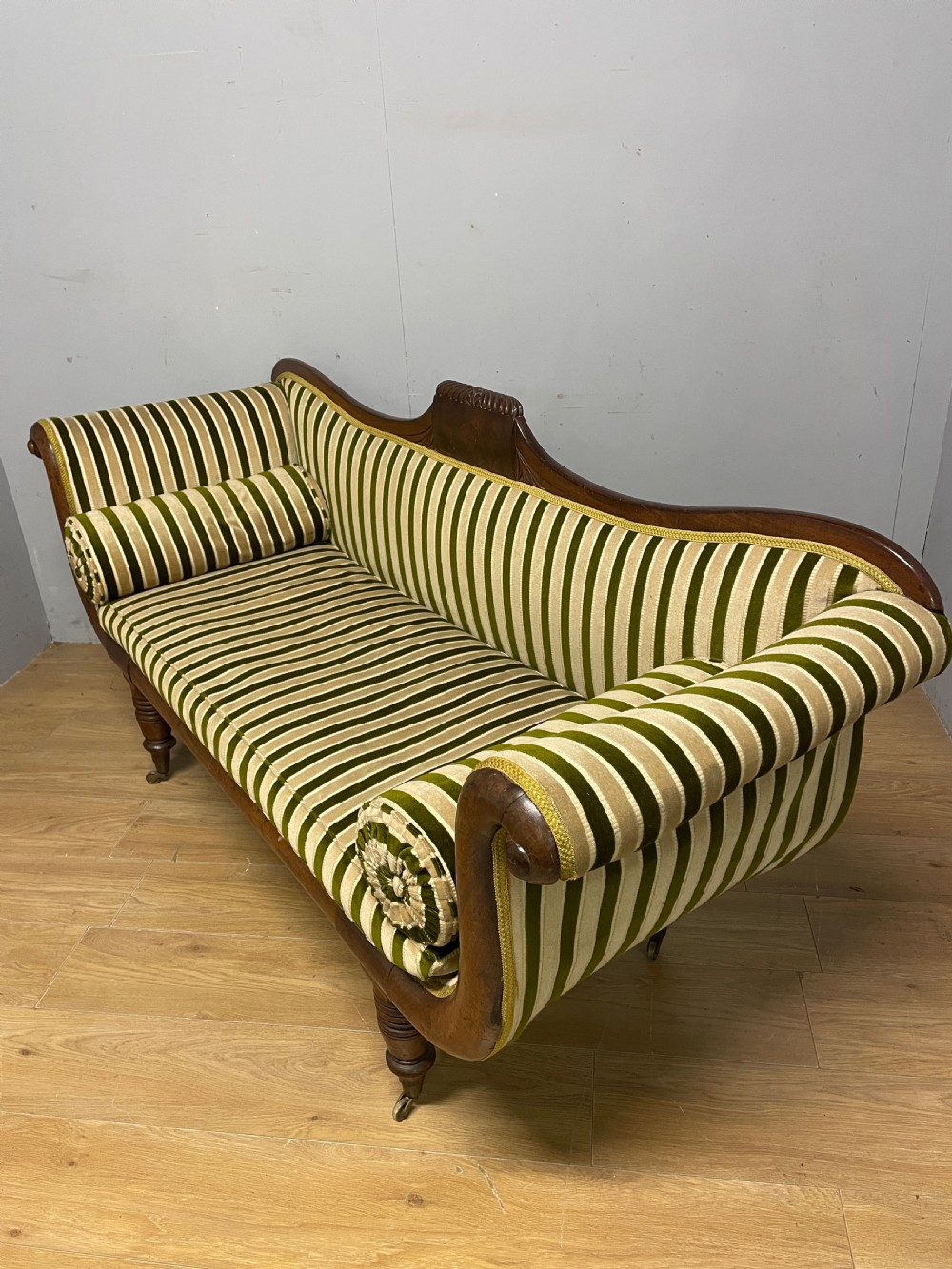 Regency mahogany scroll end sofa circa 1820 View V
