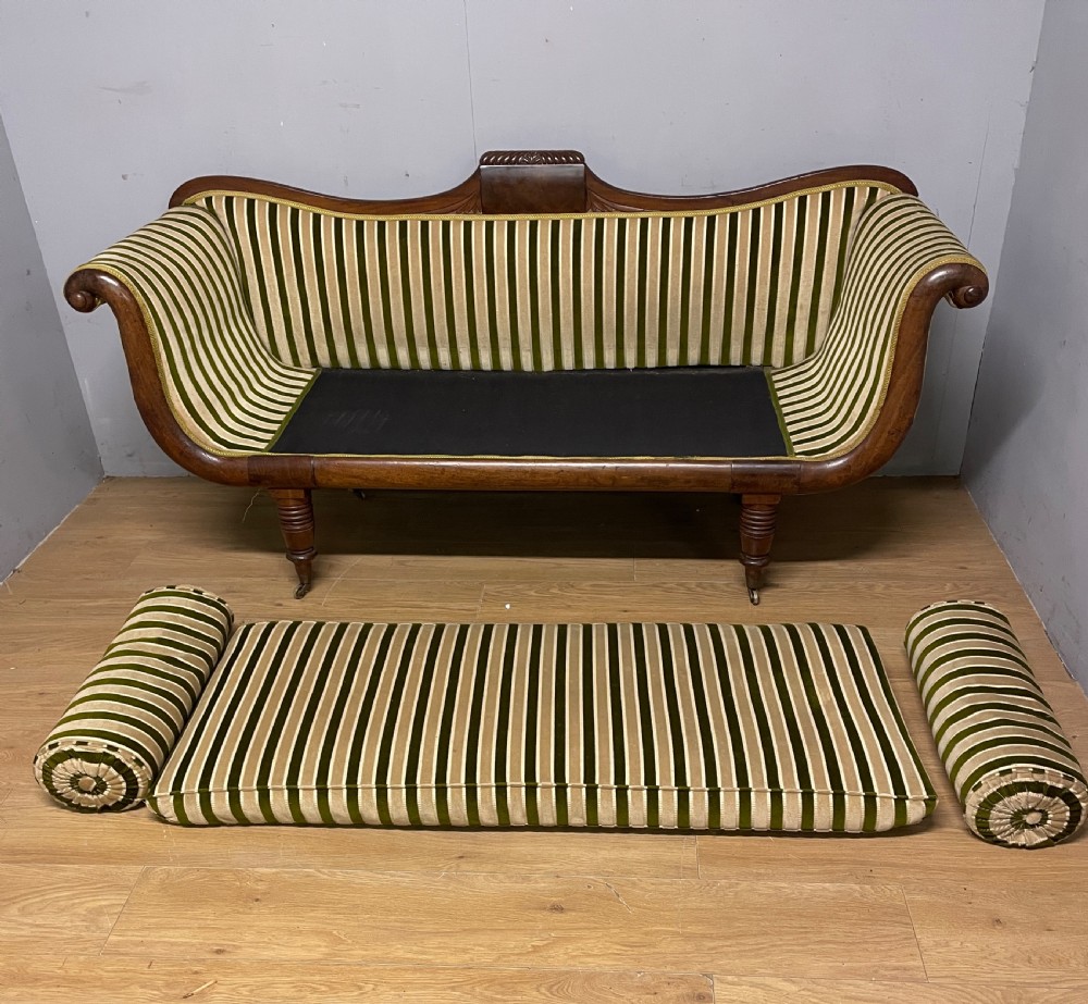 Regency mahogany scroll end sofa circa 1820 View VI