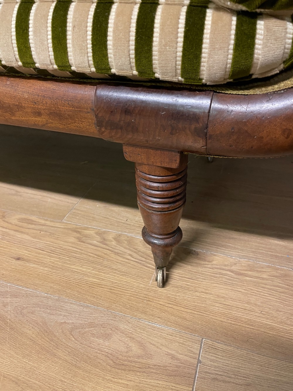 Regency mahogany scroll end sofa circa 1820 View IX