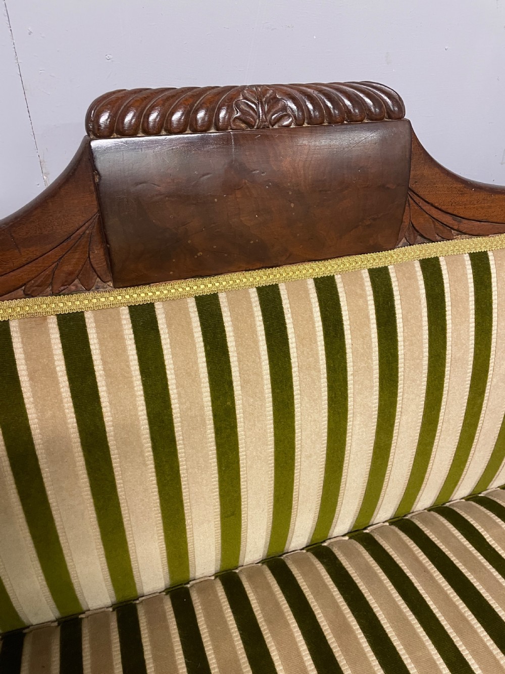 Regency mahogany scroll end sofa circa 1820 View XI
