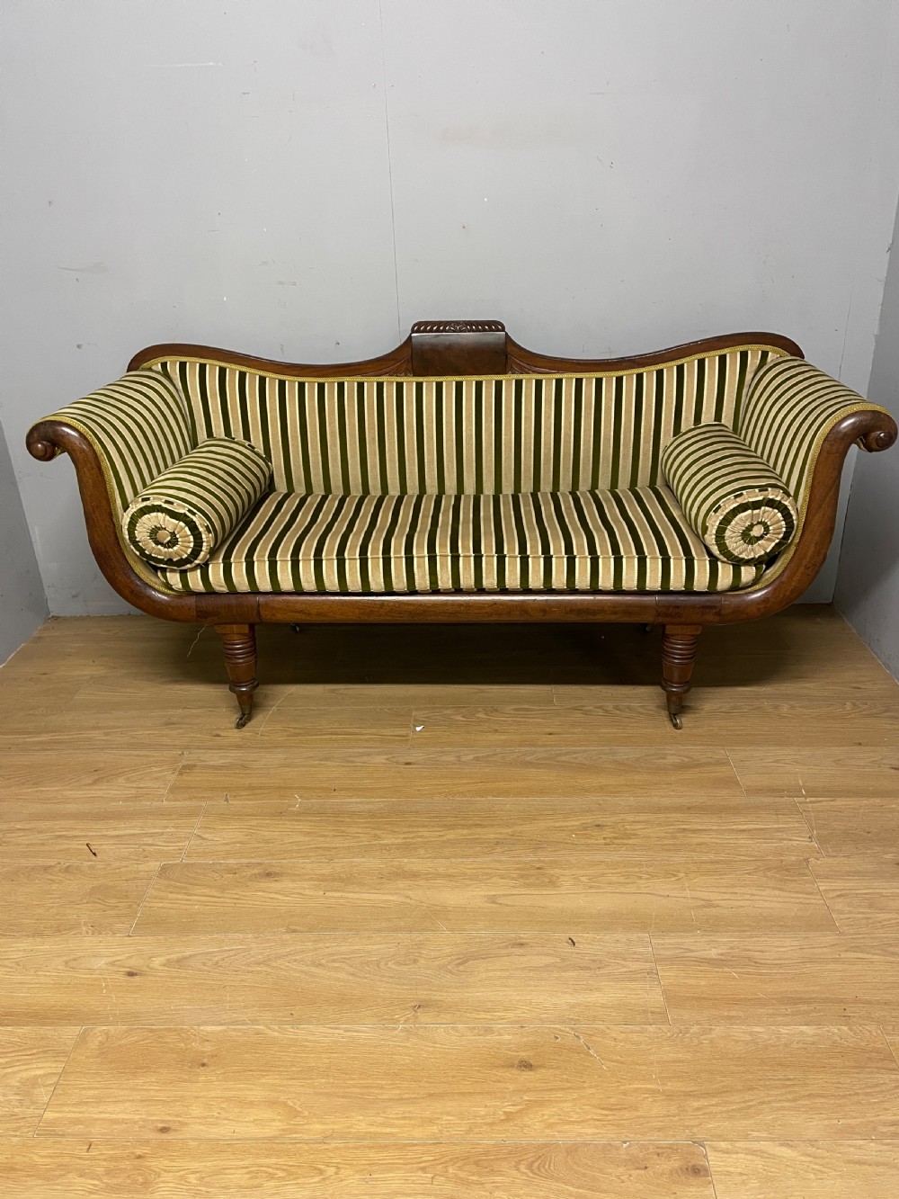 Regency mahogany scroll end sofa circa 1820 View XII