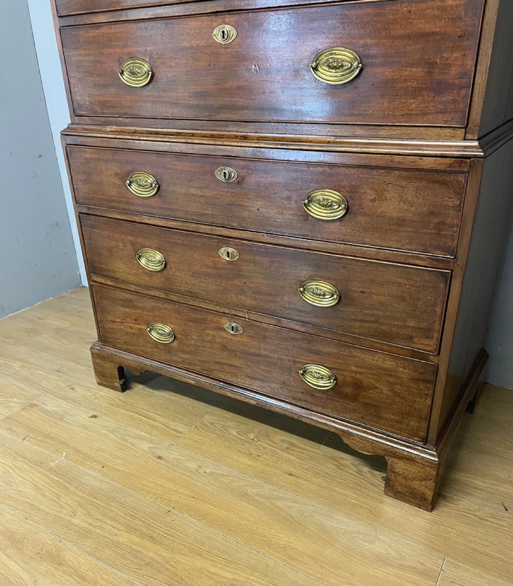 Georgian mahogany chest on chest circa 1790 View V