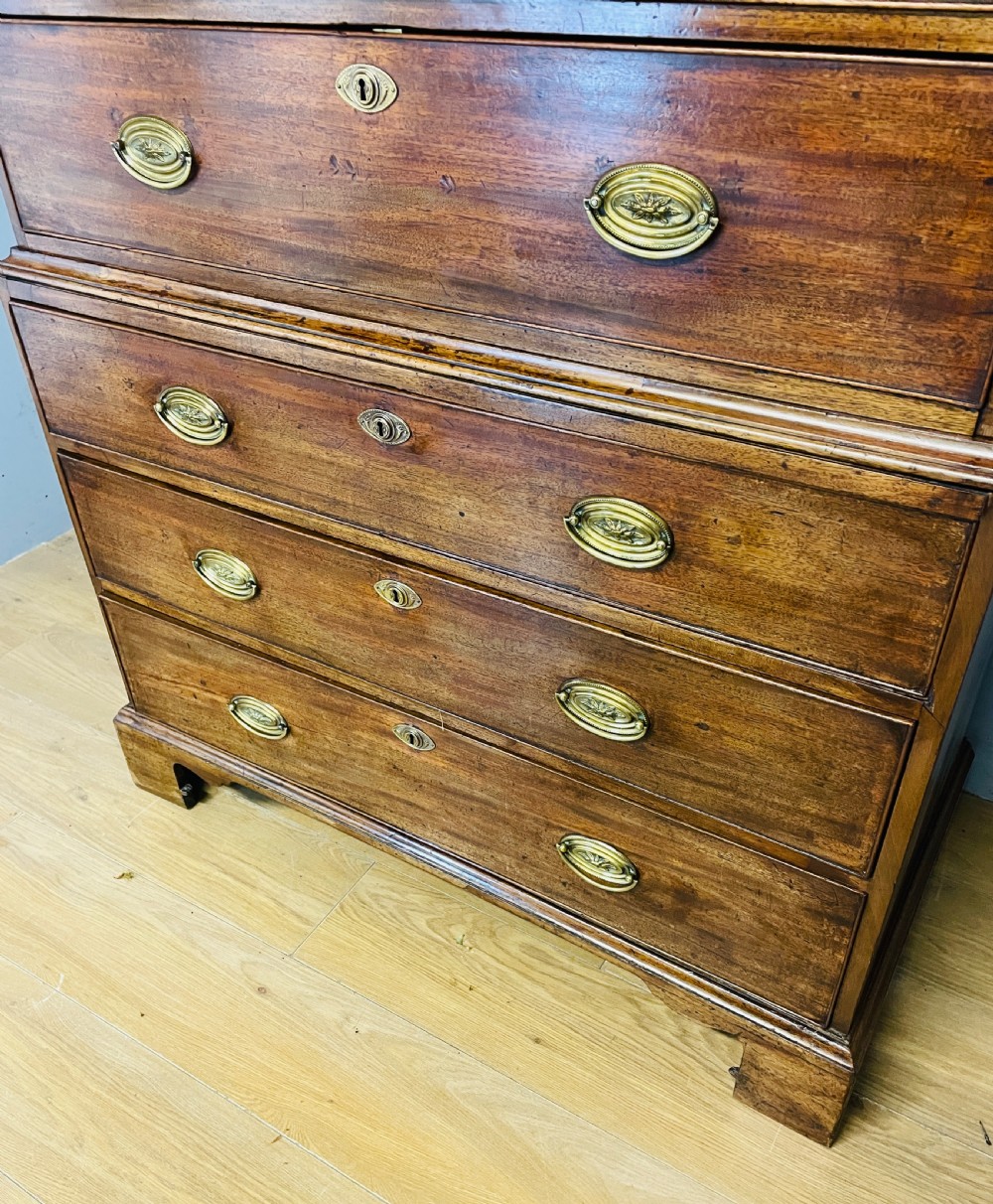 Georgian mahogany chest on chest circa 1790 View VII
