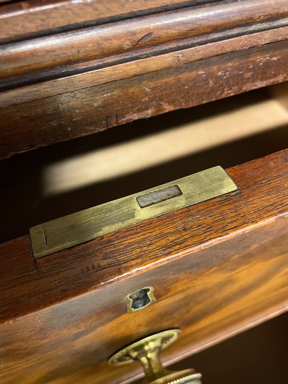 Georgian country house flame mahogany linen press -London maker  View VI
