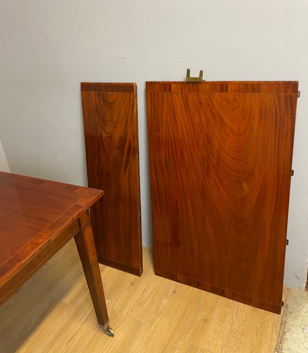 C19TH inlaid mahogany extending dining table by Gillows circa 1895  View XIV