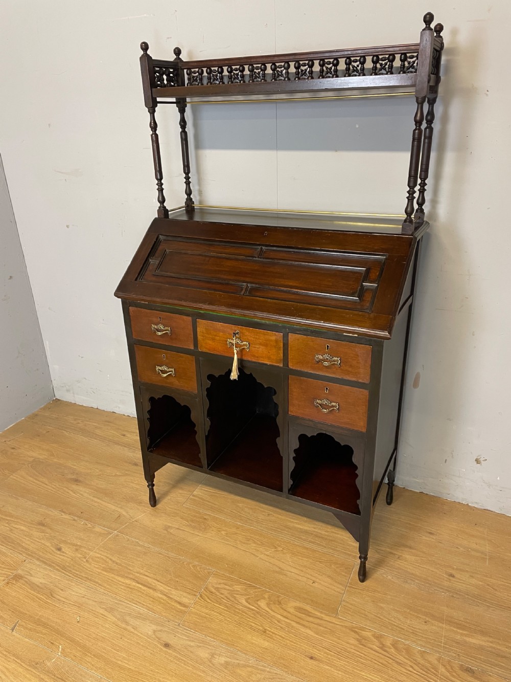 Arts and Crafts bureau for Liberty and Co London  circa 1900 designed by LF Wyburd