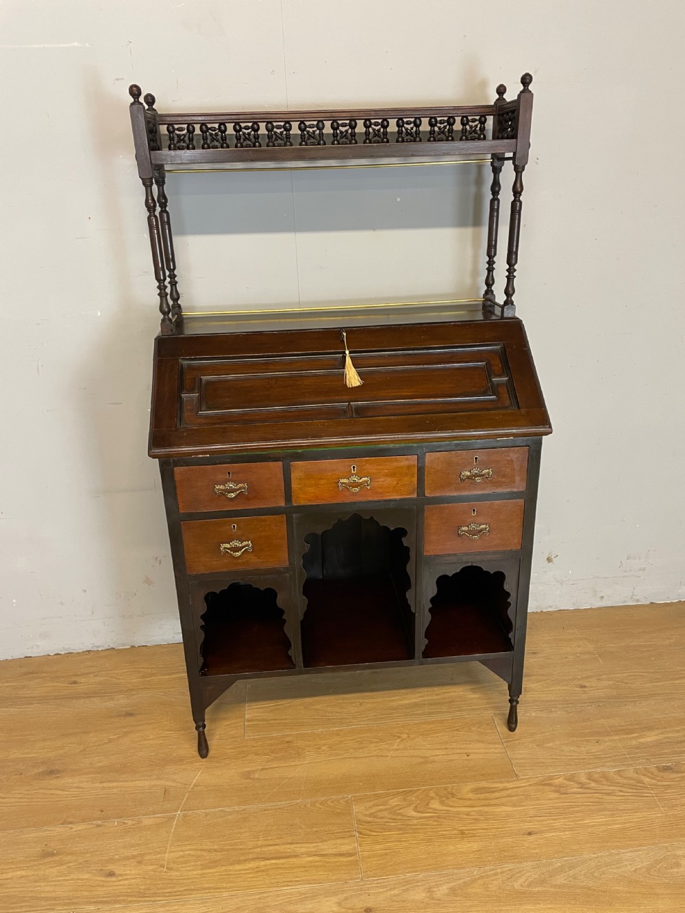 Arts and Crafts bureau for Liberty and Co London  circa 1900 designed by LF Wyburd View II