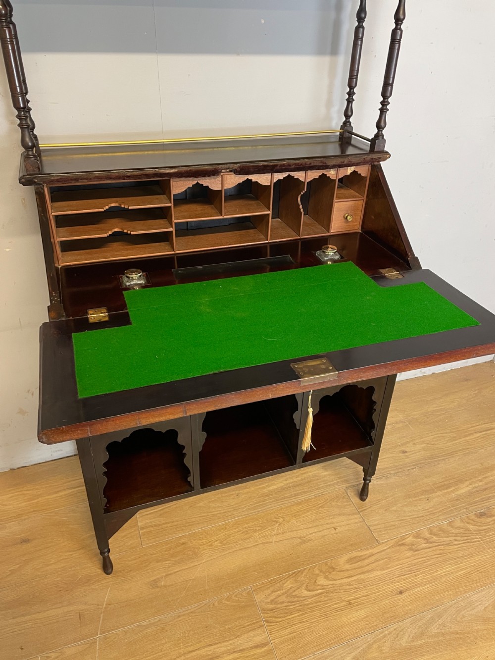 Arts and Crafts bureau for Liberty and Co London  circa 1900 designed by LF Wyburd View VII