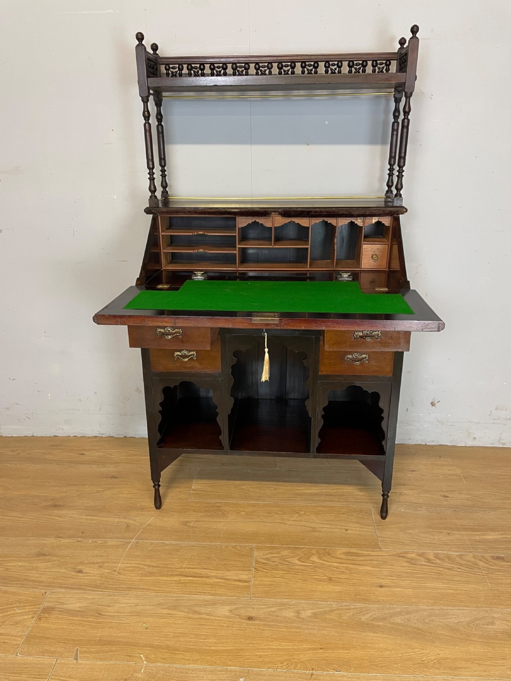 Arts and Crafts bureau for Liberty and Co London  circa 1900 designed by LF Wyburd View IX