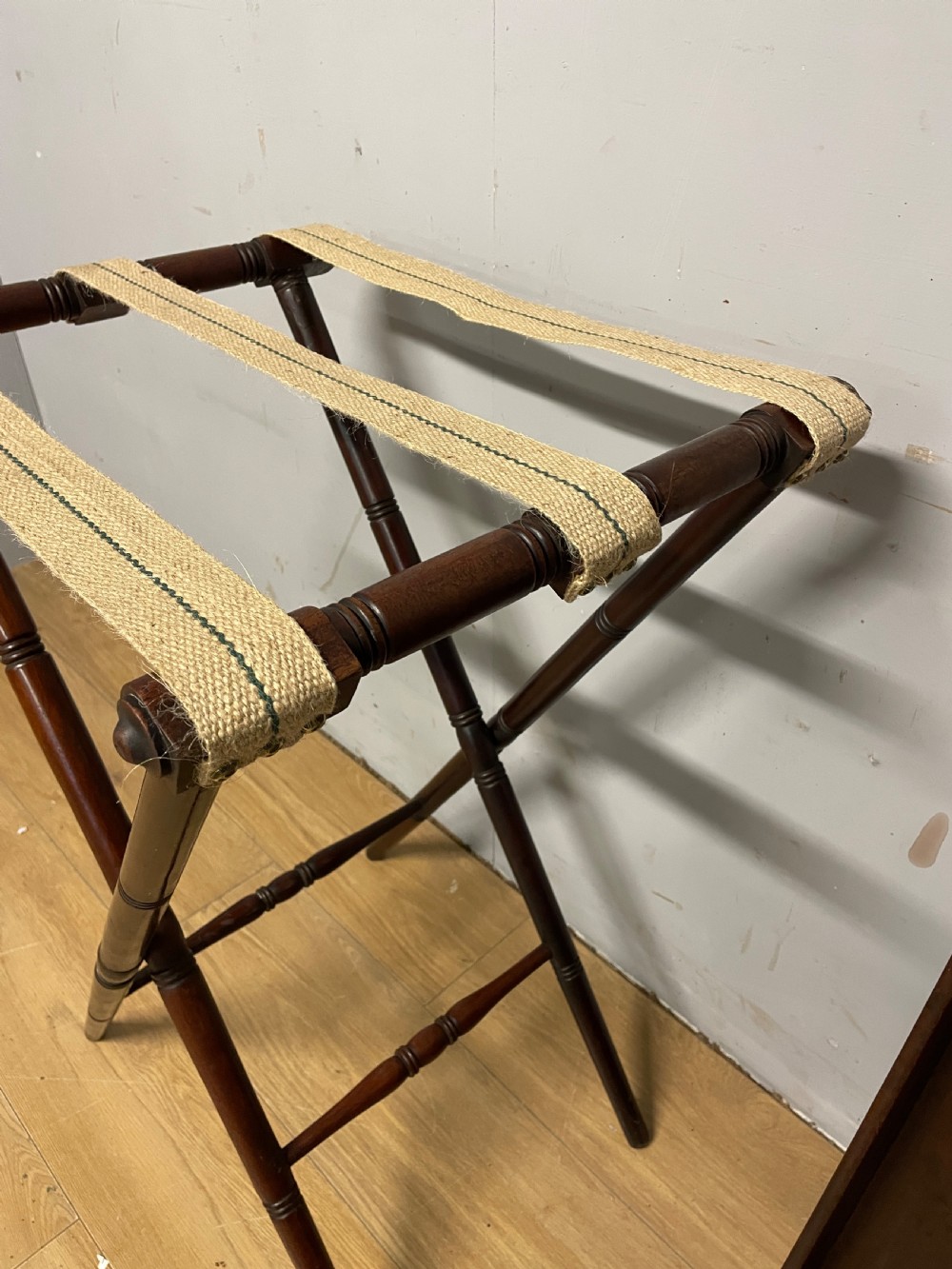 C19TH mahogany butlers tray on original stand  View XII