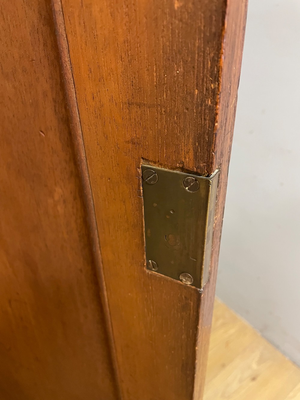 C19TH flame mahogany double wardrobe Superb colour and patina  View X