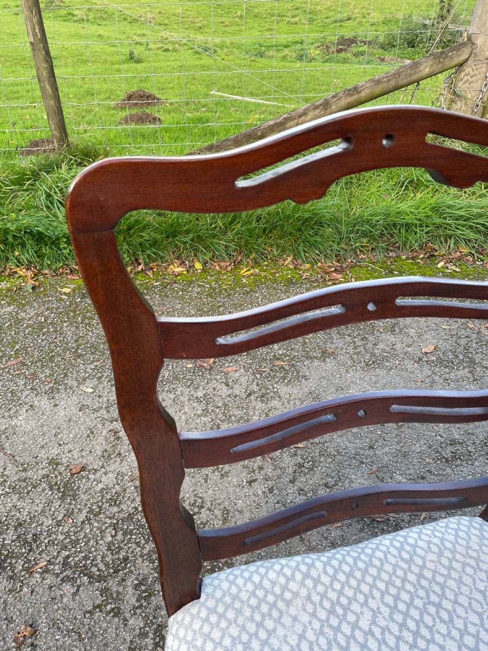 Great quality set of 10 Hepplewhite style mahogany dining chairs circa 1920 View VII