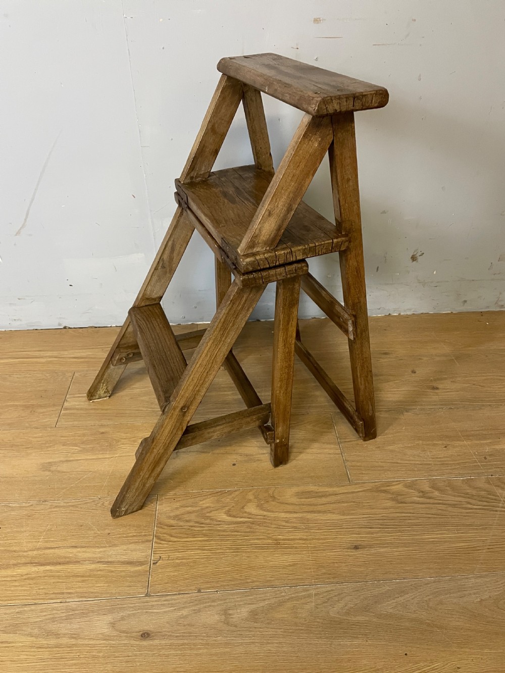 French rustic metamorphic chair circa 1920  View II