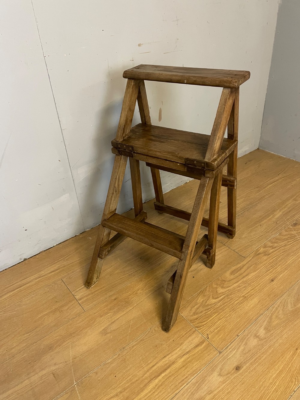 French rustic metamorphic chair circa 1920  View V