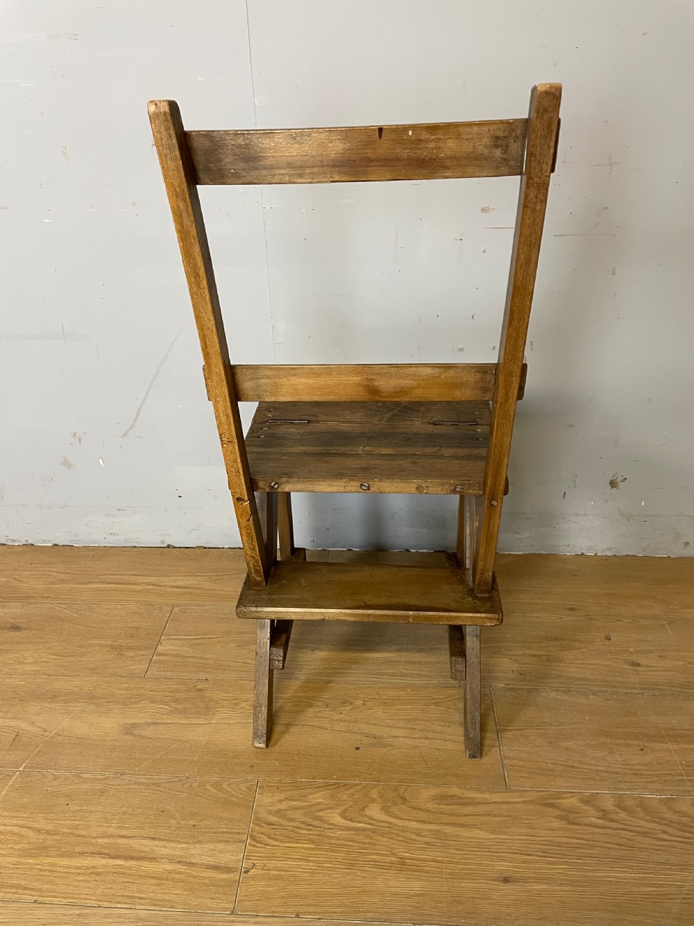 French rustic metamorphic chair circa 1920  View VII