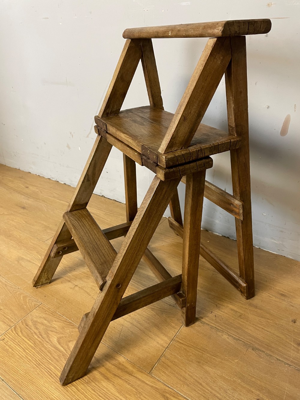 French rustic metamorphic chair circa 1920  View IX