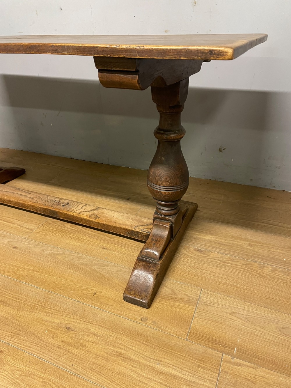 Arts and Crafts six seater oak refectory table  View II