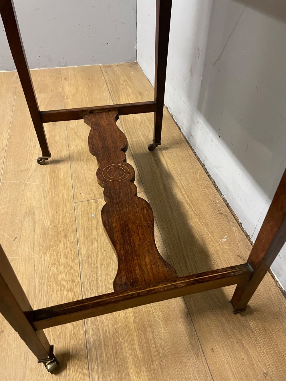 Late C19TH Sheraton revival inlaid rosewood writing desk  View XI