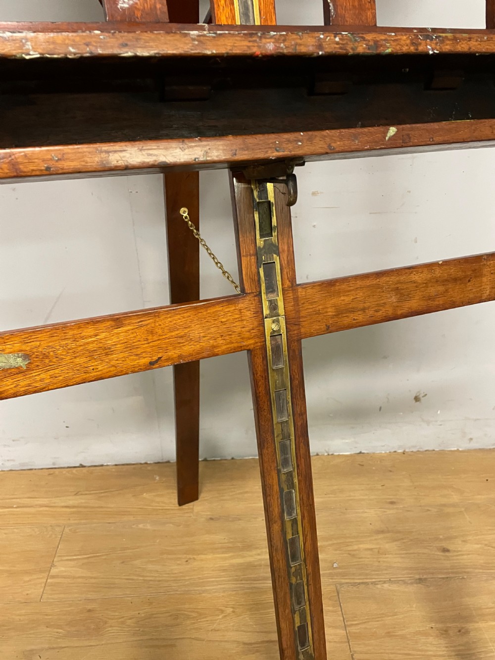 C19th mahogany H frame studio easel  View IV