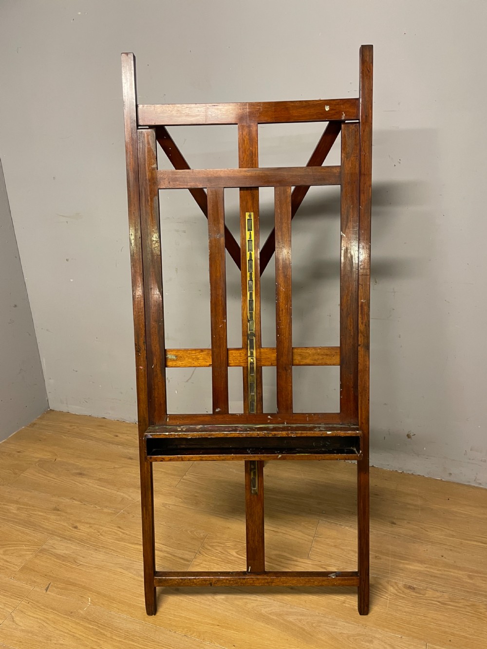 C19th mahogany H frame studio easel  View VII