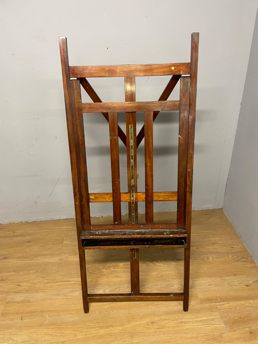 C19th mahogany H frame studio easel  View IX