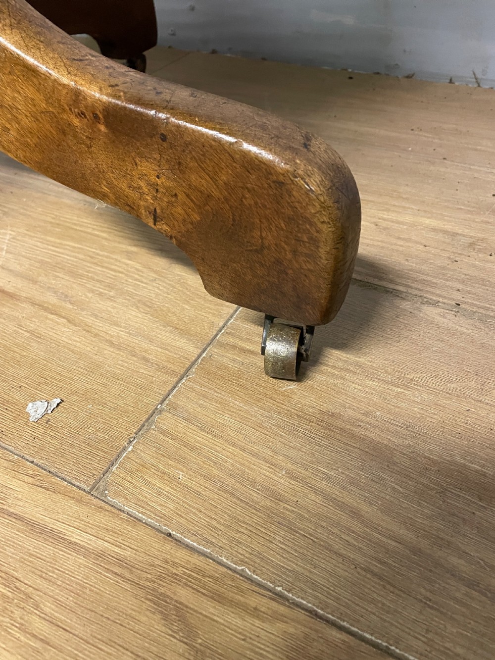 Edwardian swivel tilting office chair with a cane seat  View X