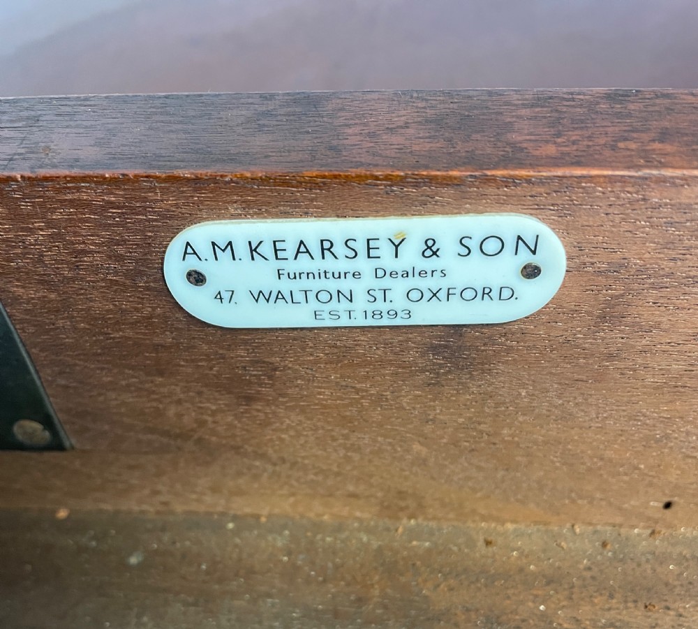 C19th walnut partners writing table with provenance  View VI