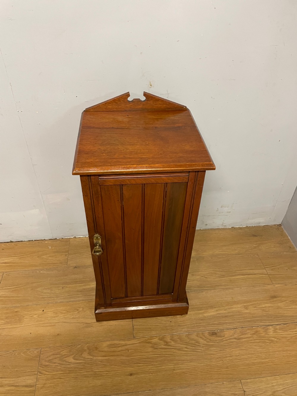 Late C19TH walnut bedside cupboard  View VI