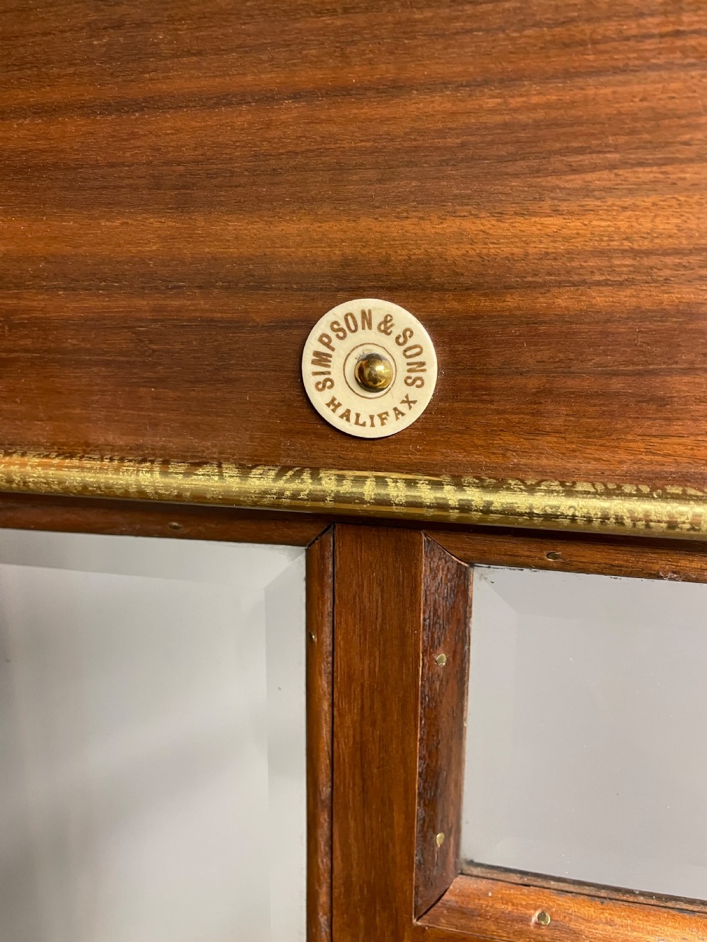 Burr walnut country house compactum cupboard over drawers circa 1890 View V