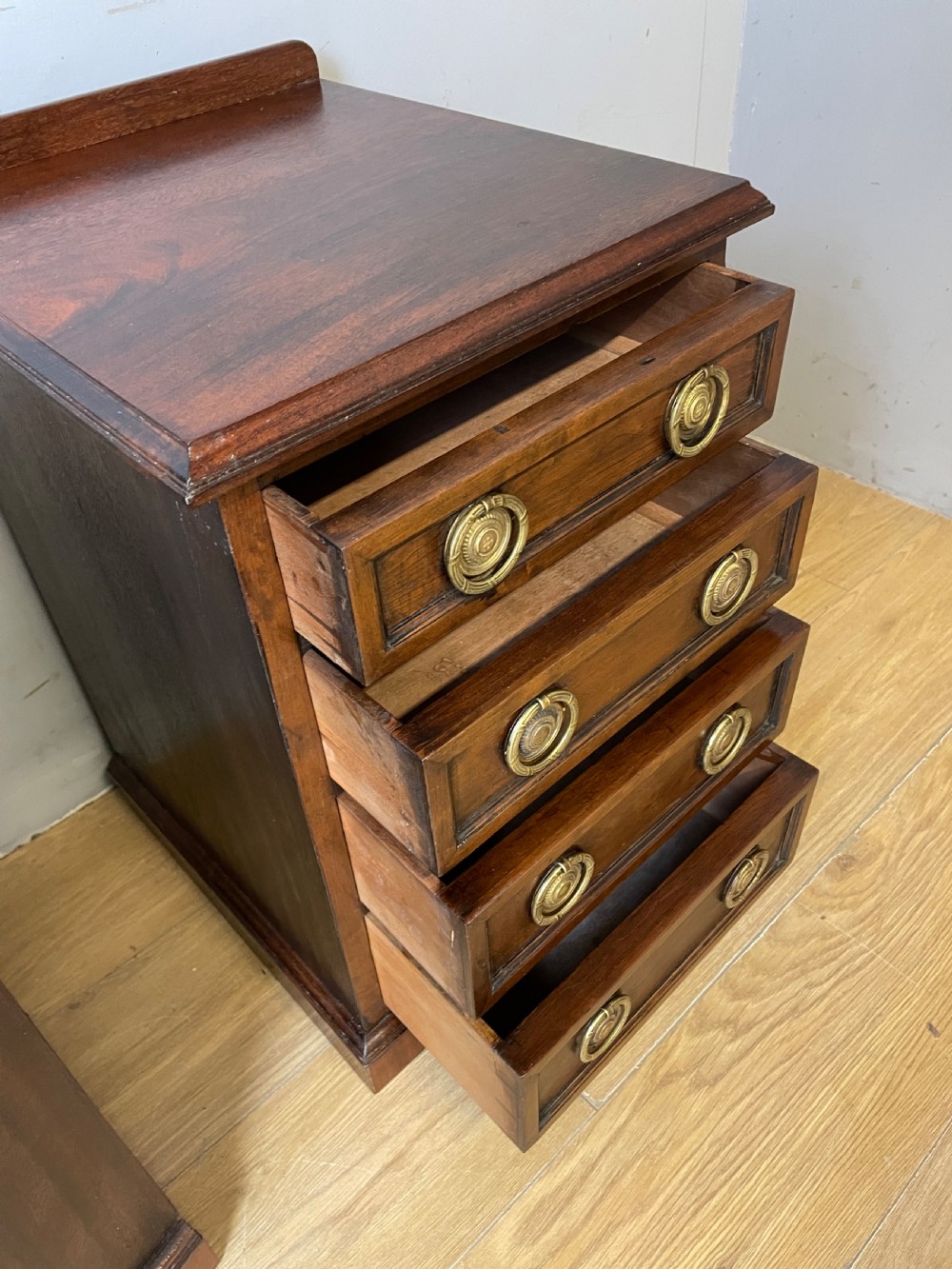 Pair of mahogany bedside cabinets circa 1920  View IX