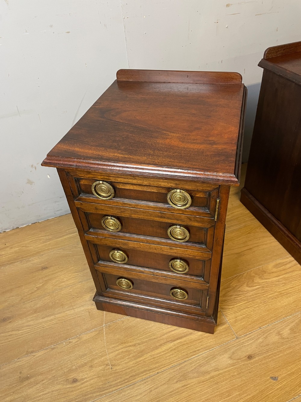 Pair of mahogany bedside cabinets circa 1920  View XII