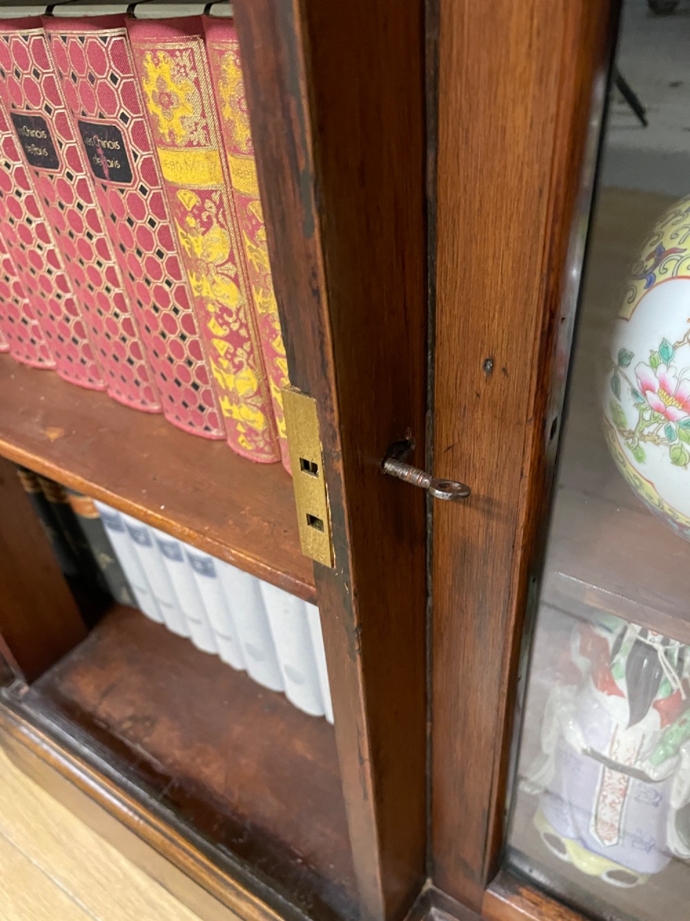 C19TH small breakfront marble topped side cabinet View VIII