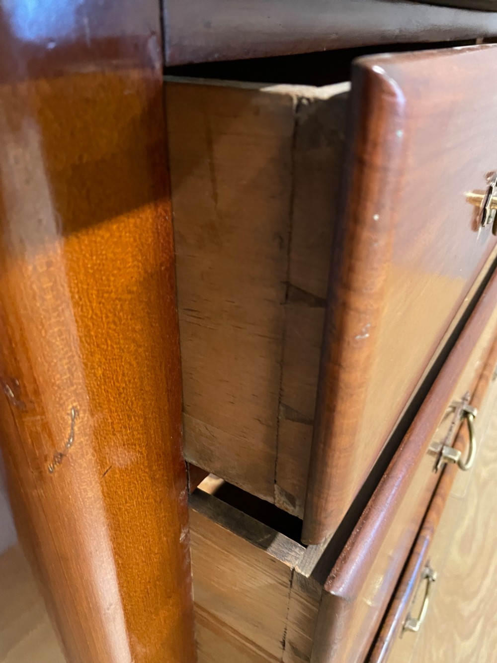C19TH mahogany washstand with Carrara marble top View VIII