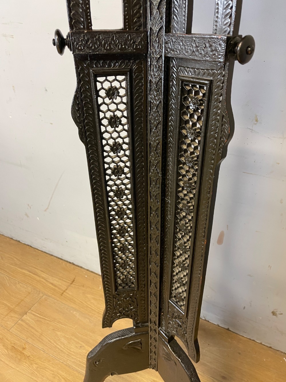 C19TH carved anglo-Indian  hardwood stand View III