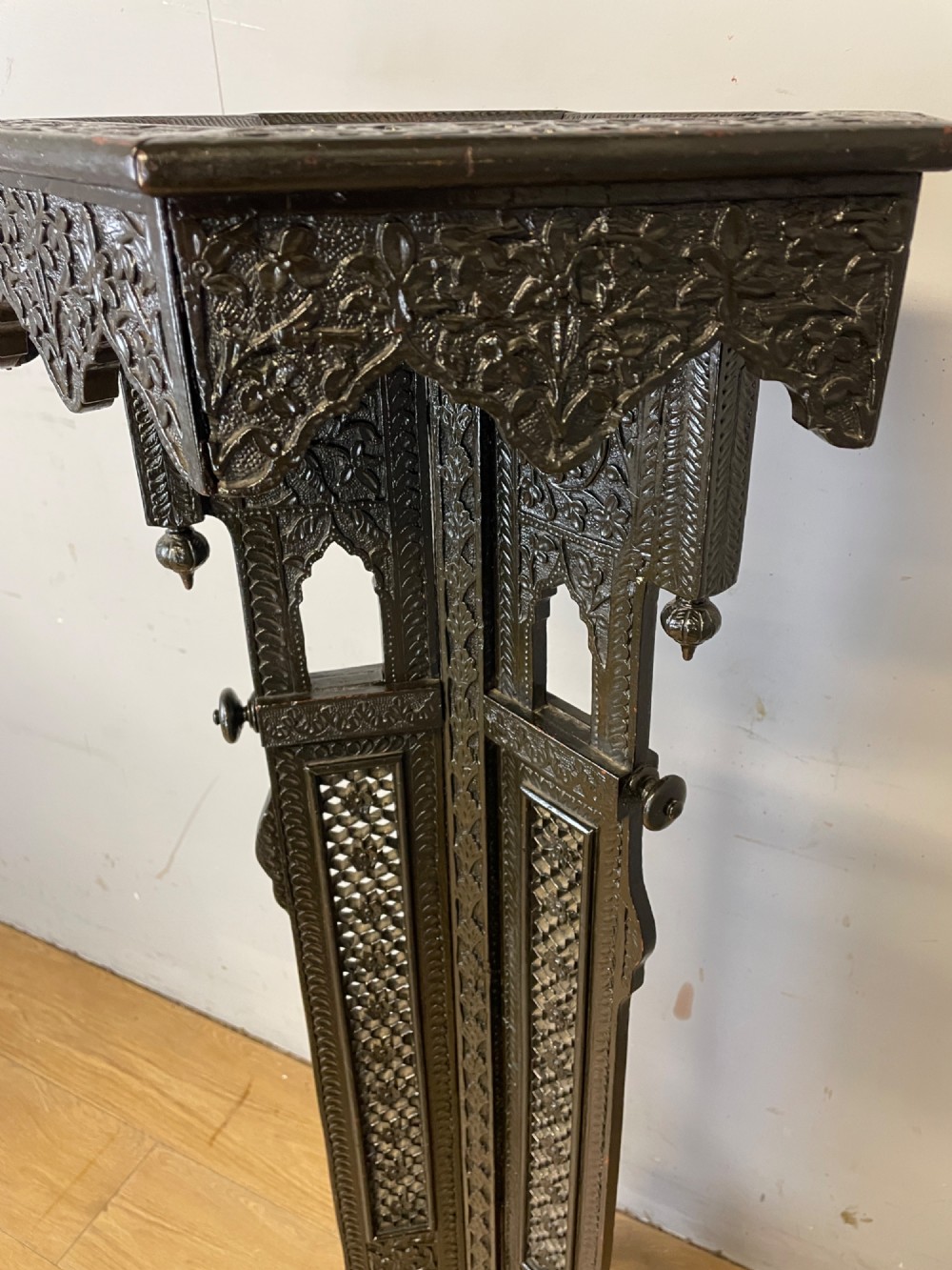 C19TH carved anglo-Indian  hardwood stand View IV