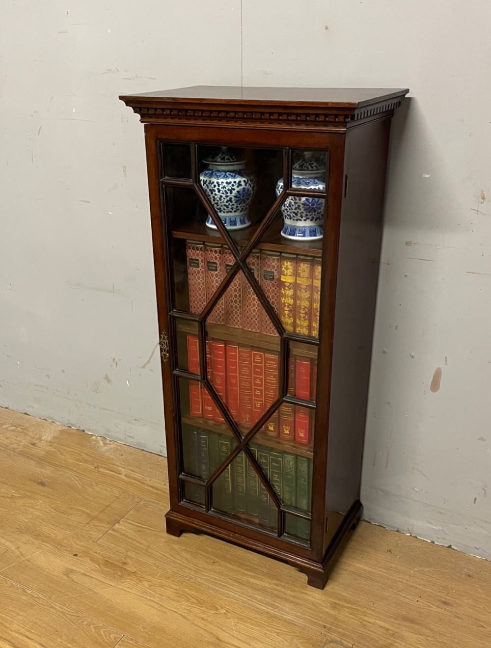 Small Edwardian mahogany freestanding bookcase by Muirhead Moffat Glasgow