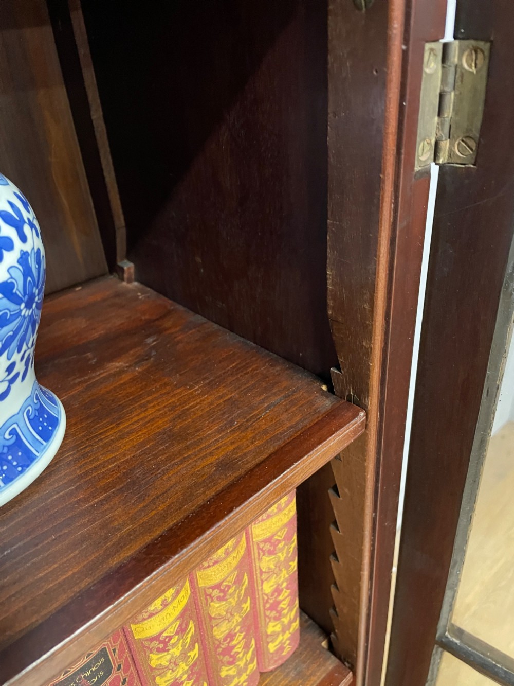 Small Edwardian mahogany freestanding bookcase by Muirhead Moffat Glasgow View VIII