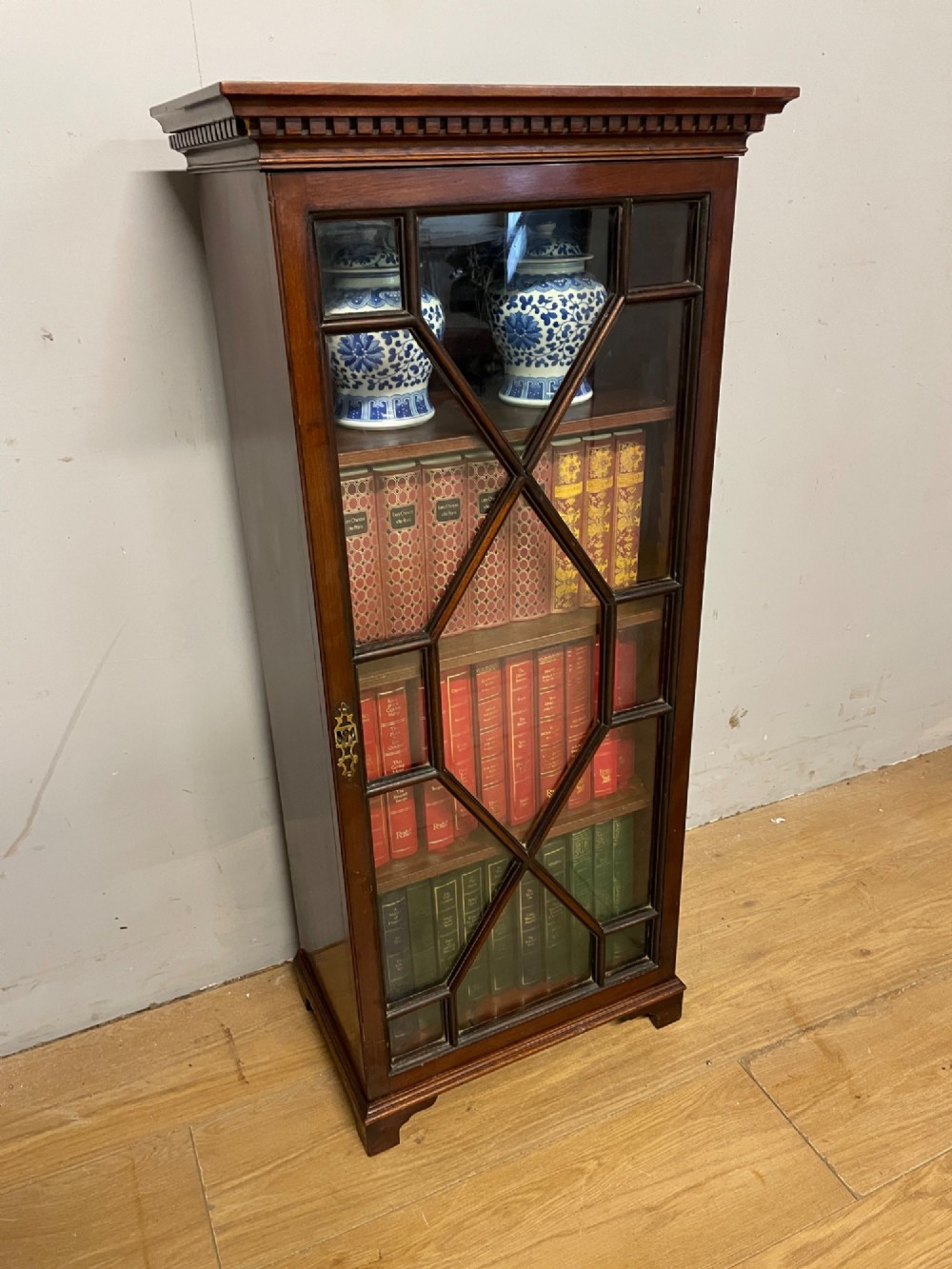 Small Edwardian mahogany freestanding bookcase by Muirhead Moffat Glasgow View IX