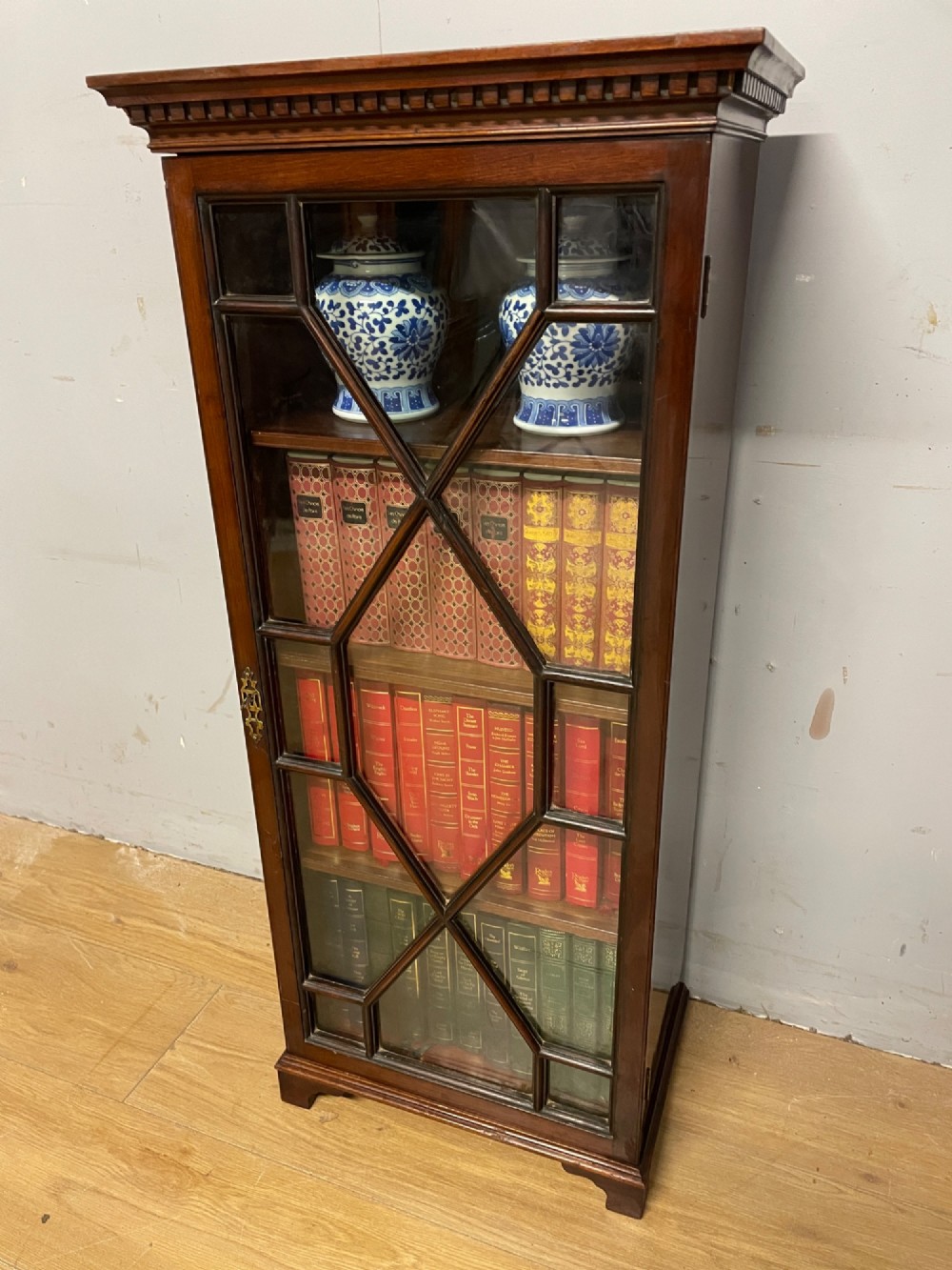 Small Edwardian mahogany freestanding bookcase by Muirhead Moffat Glasgow View X