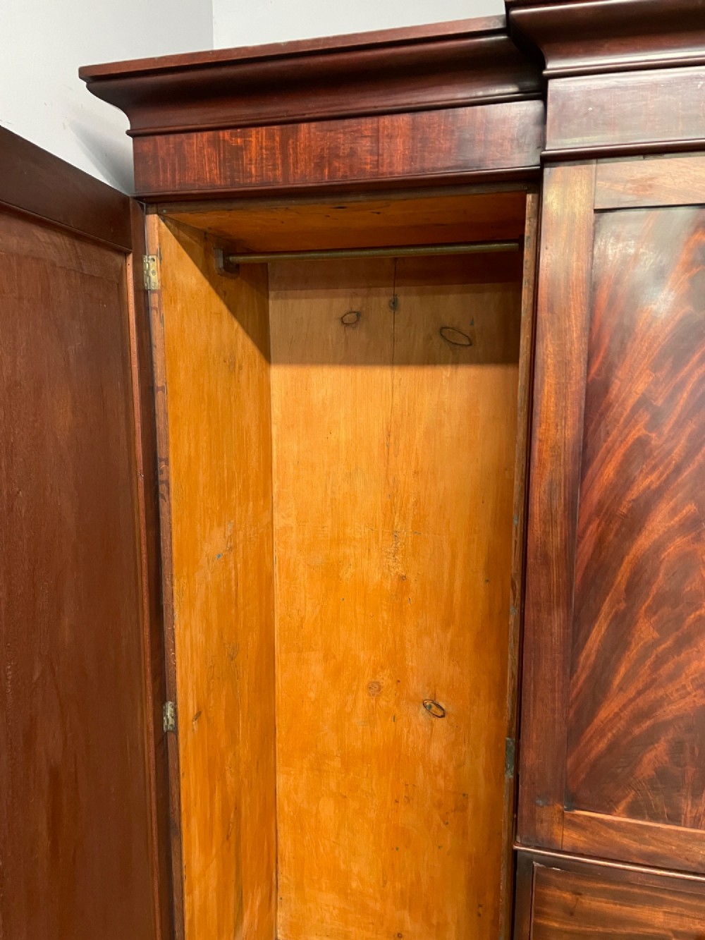 Georgian country house flame mahogany four door wardrobe View VIII