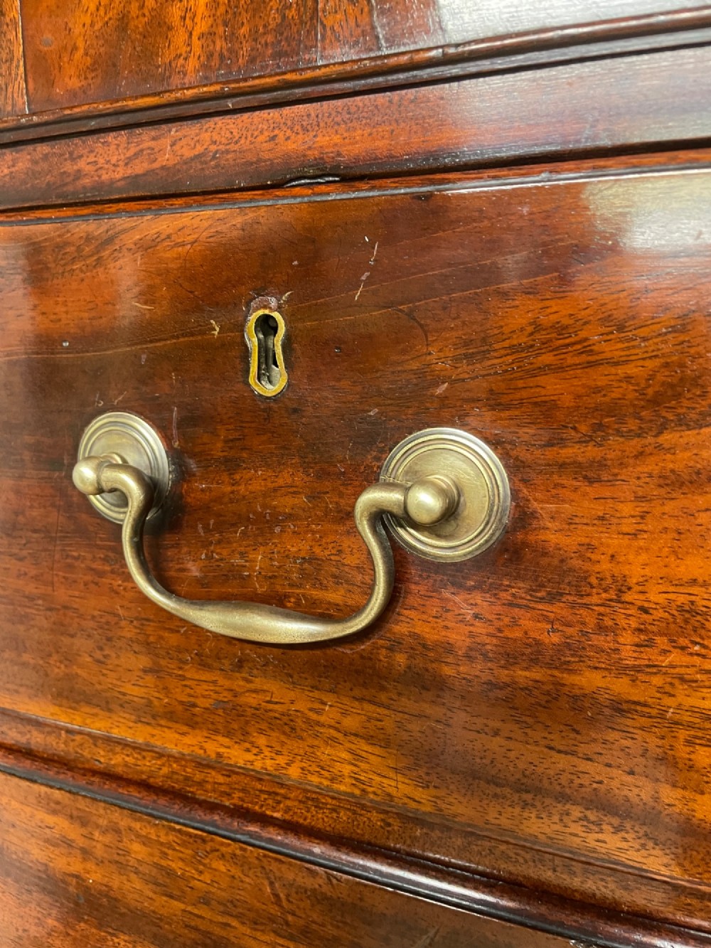 Georgian flame mahogany country house chest on chest View V