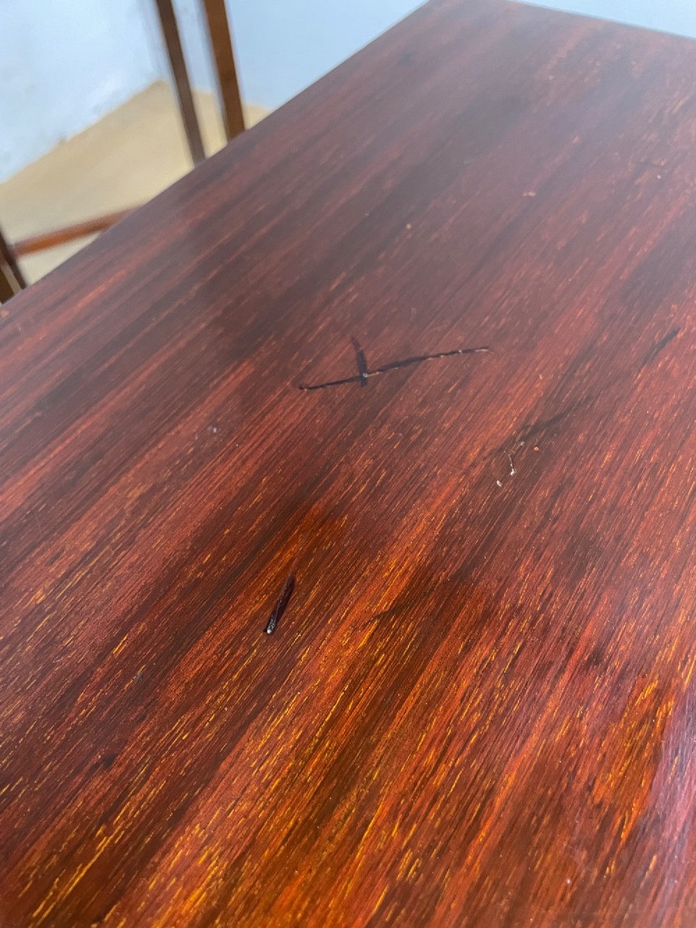 Edwardian solid mahogany nest of tables View VI