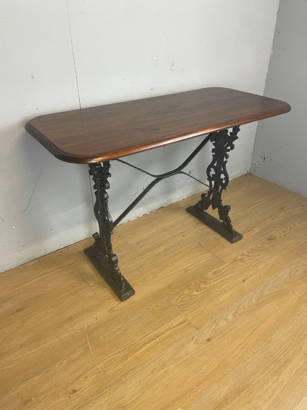 Edwardian conservatory table with solid mahogany top View III