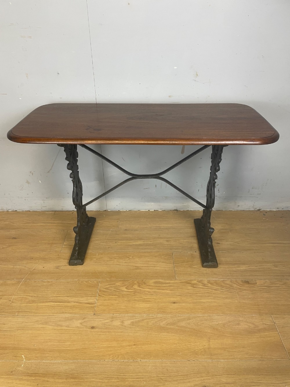 Edwardian conservatory table with solid mahogany top View IV